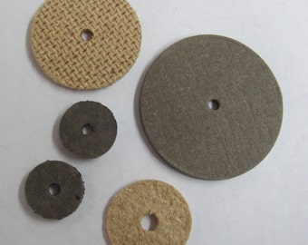 7/8" (22 mm) Discs for Teddy Bear Making - A bag of 100  7/8" Discs. Thickness: 1/8" with a 1/8" Center Hole