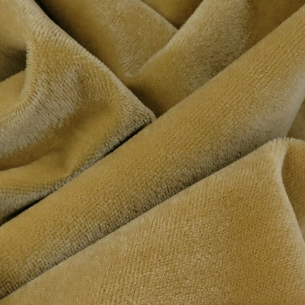 12"x12" German Mohair Teddy Bear Fabric 5 mm 600S in Color 202S-Vintage Gold For Canadian and International Shipping please see Item Details