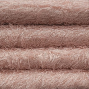 325H 5/8&quot; (16 mm) Mohair 1/4 yard (Fat) in Intercal&#39;s Color 2S-Soft Rose A German Mohair Fur Fabric for Teddy Bear Doll Making, Art & Crafts