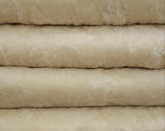 Mohair 3/8+" (10mm) 550S/C - 1/6 yard (Fat) in Intercal's Color 100-White German Mohair Fur Fabric for Teddy Bear Doll Making Arts & Crafts