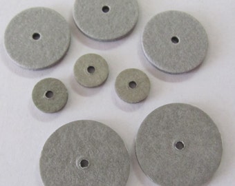 3/8" (10 mm) Fiberboard Joint Discs for Teddy Bear Doll Making - A bag of 100  3/8" Thin 1/16" Center Hole
