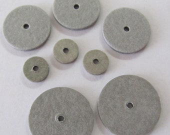 5/8" (16 mm) Fiberboard Discs for Teddy Bear Making - A bag of 100  5/8" Thin 1/16" Center Hole