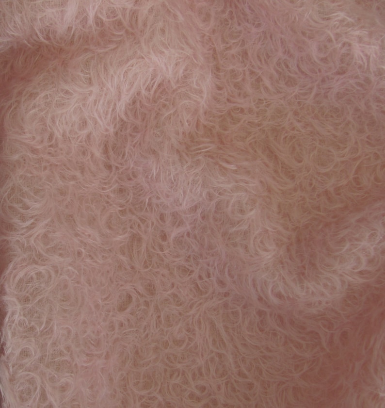 FREE U.S Mohair-13 yard in Intercal/'s Color 588S-Pale Pink SHIPPING Quality 325SCM A German Mohair Fur Fabric for Teddy Bear Making