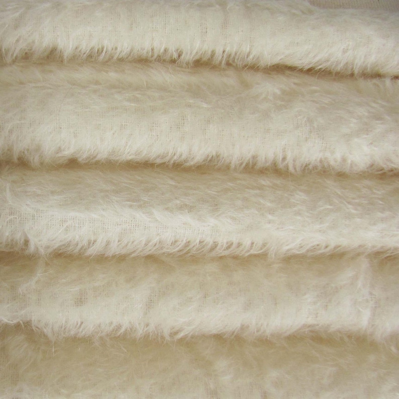 Mohair Arts /& Crafts A German Mohair Fur Fabric for Teddy Bear Making 13 yard in Intercal/'s Color 100-White Quality 300SC