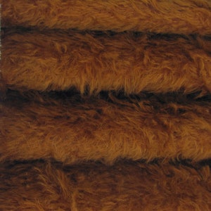 Mohair 5/8&quot; (16 mm) 325S/C - 1/4 yard (Fat) in Intercal&#39;s Color 167S-Redhead. A German Fur Mohair Fabric for Teddy Bear Making, Arts & Craft