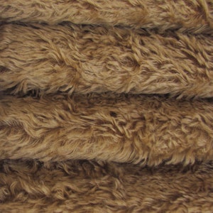 Mohair 5/8&quot; (16 mm) 340H 1/6 yard (Fat) in Intercal&#39;s Color 151S-Tuscan Chestnut German Mohair Fur Fabric for Teddy Bear Making Arts & Craft