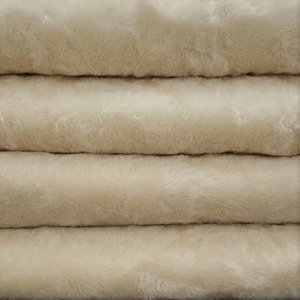 Teddy Bear Mohair Fabric 3/8+&quot; (10 mm) 550S/C 1/4 yard (Fat) Intercal&#39;s Color 100-White German Mohair Fur Fabric for Teddy Bear Doll Making