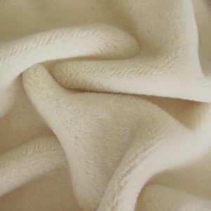 Alpaca Mohair Fabric 3/8&quot; (9mm) ALP7/S 1/4 yard (Fat) in Intercal&#39;s Color 100-White German Alpaca Fur Fabric for Upholstery & Teddy Bears