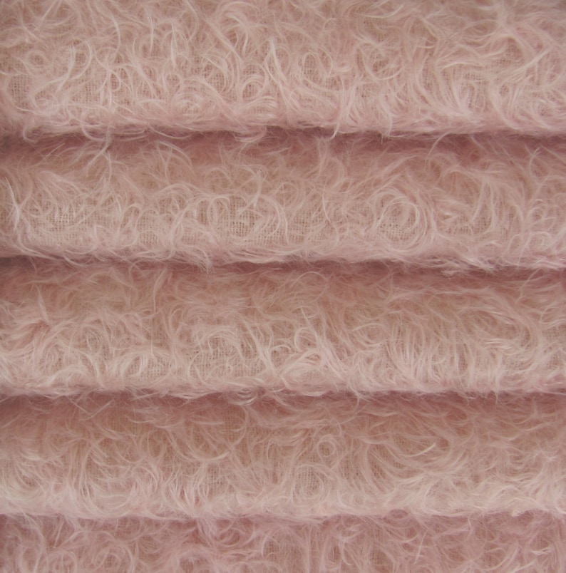 FREE U.S Mohair-13 yard in Intercal/'s Color 588S-Pale Pink SHIPPING Quality 325SCM A German Mohair Fur Fabric for Teddy Bear Making