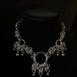 Stainless Steel Chainmail Pendant Necklace- Made to Order