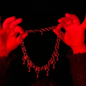 Medieval Chainmail Necklace- Chainmaille Jewelry