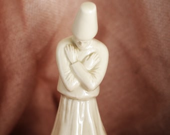 Whirling dervish figurine, handmade ceramic Sufi,Mevlana dance sculpture. Semazen Islamic art gift, Rumi home or office decor. Free shipping