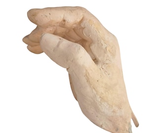 Side sculpture, porcelan sculpture, Porcelain hand, Handmade - The Hand-7,1 x 3,2 x 2,8 in, Ceramic hand, Hand, Gift for lover