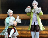Antique Dresden Miniatures Music Band Set of 2 Ca 1920 39 s