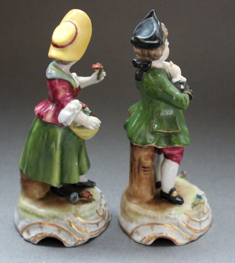 Antique German Porcelain Miniature Figurines by Schierholz Etsy