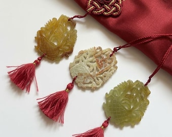 Vintage Chinese Pure Silk Window Scarf ( Drapes/ Curtains)