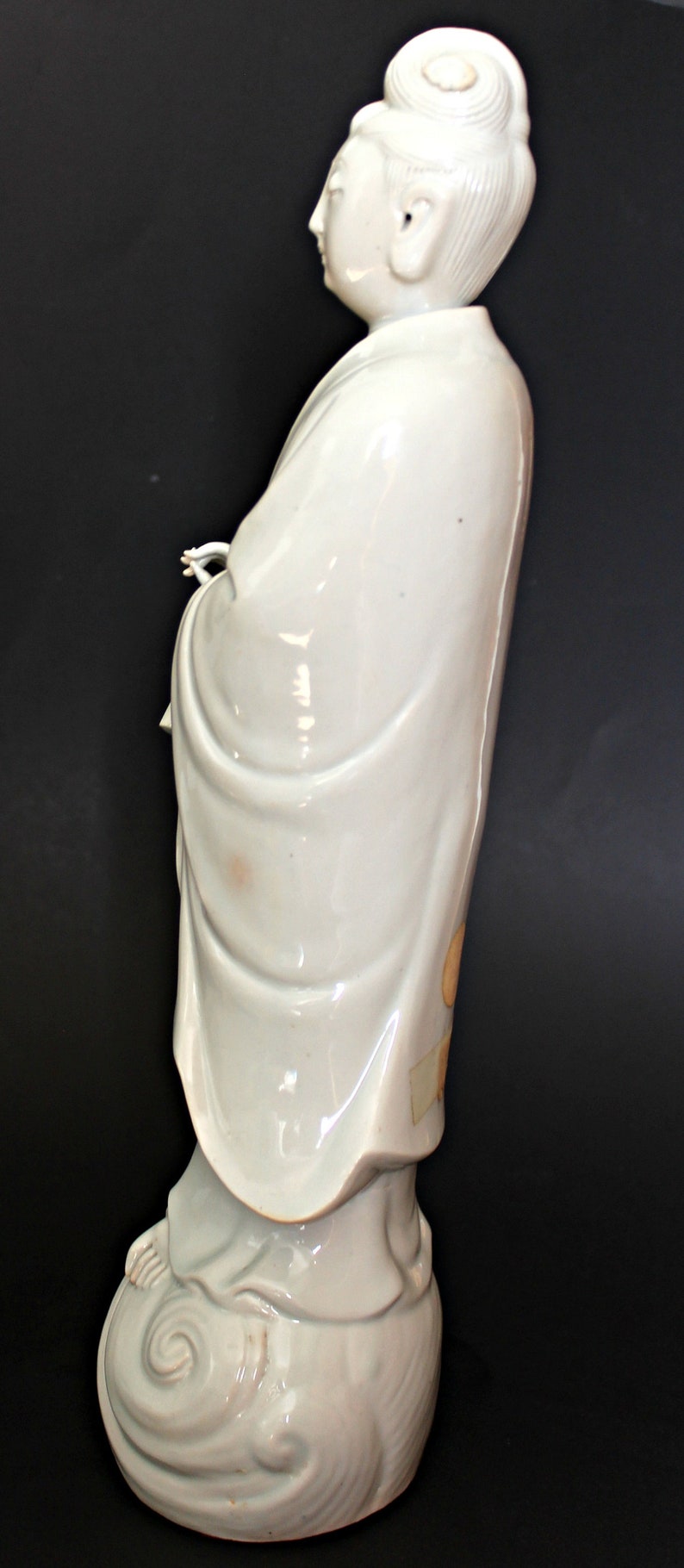 Antique Chinese Porcelain Blanc De Chine Figurine Young Buddha Etsy