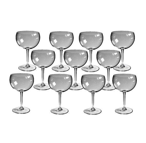11 Baccarat Crystal Balloon Wine Glasses Pavillon chambertin Etsy