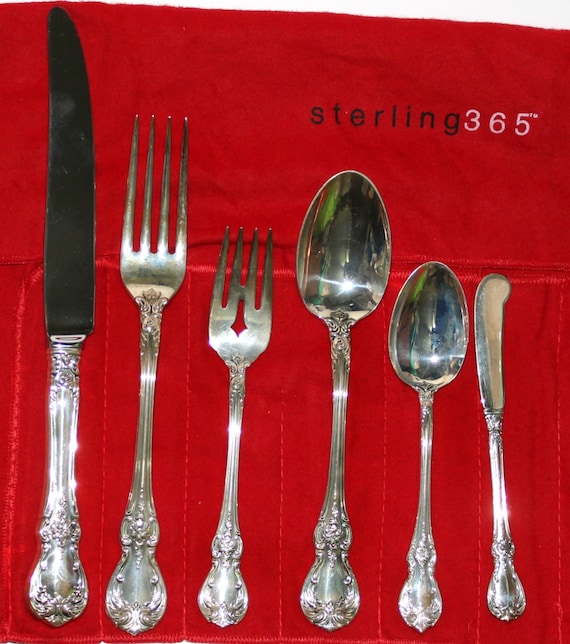 Towle Old Master Sterling Silver Flatware Place Setting 6 Piece ONE SET -  Etsy