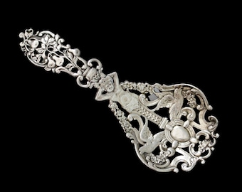 ゴーハム スターリング デリー ティーキャディ スプーン 希少な花柄