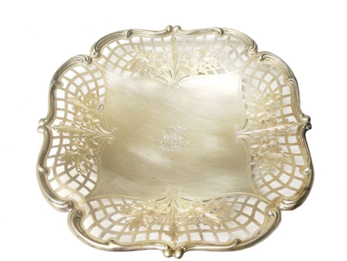 アンティーク ティファニー スターリング シルバー トレイ 1880 年頃