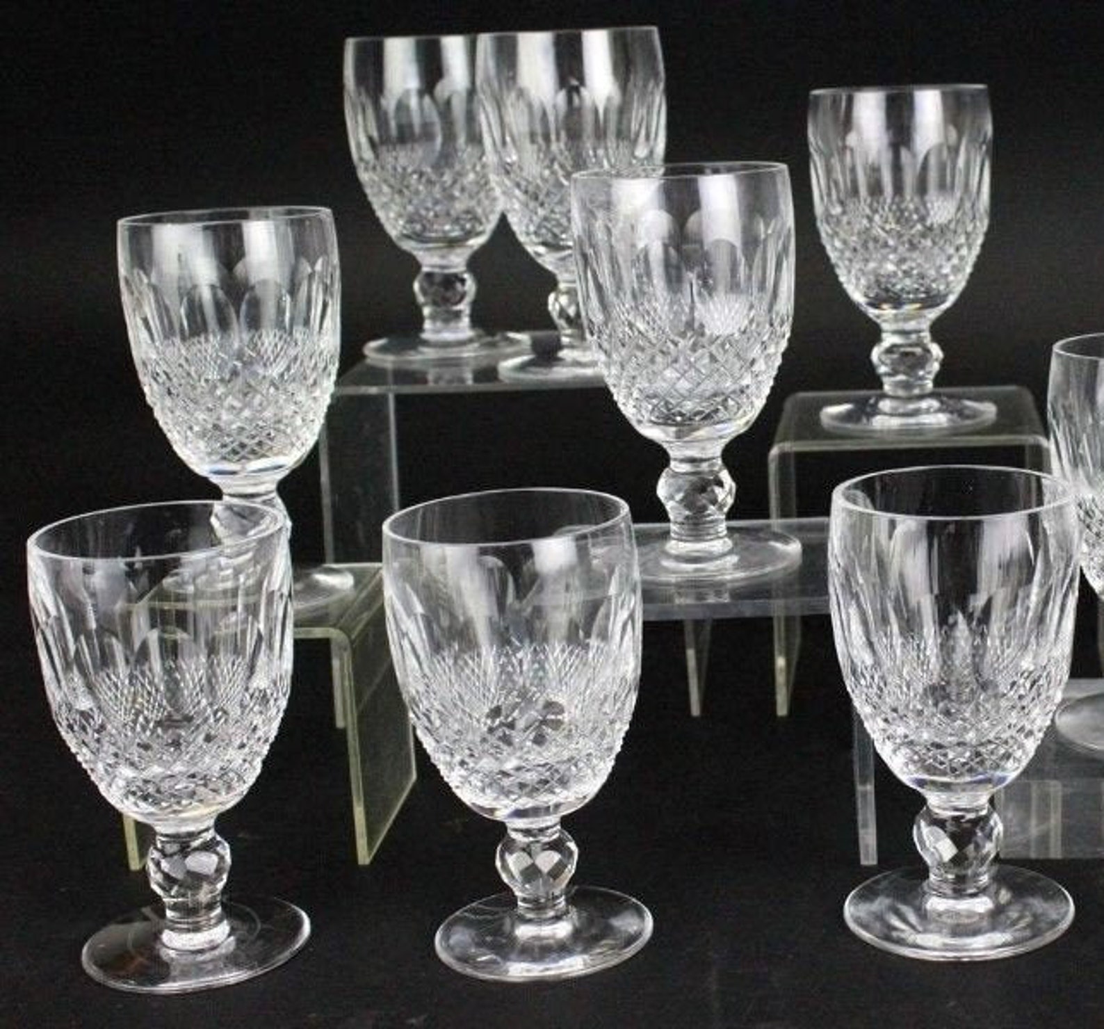 Waterford Colleen Short Stem Cut Wine Glasses Set of Eight 8 - Etsy UK