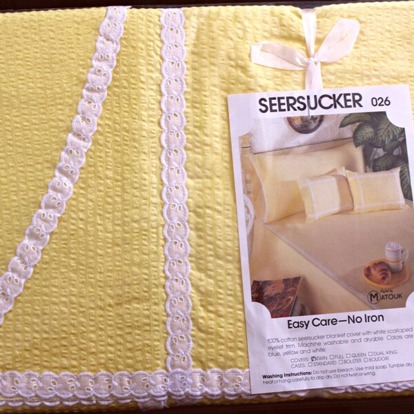 Yellow Seersucker Etsy