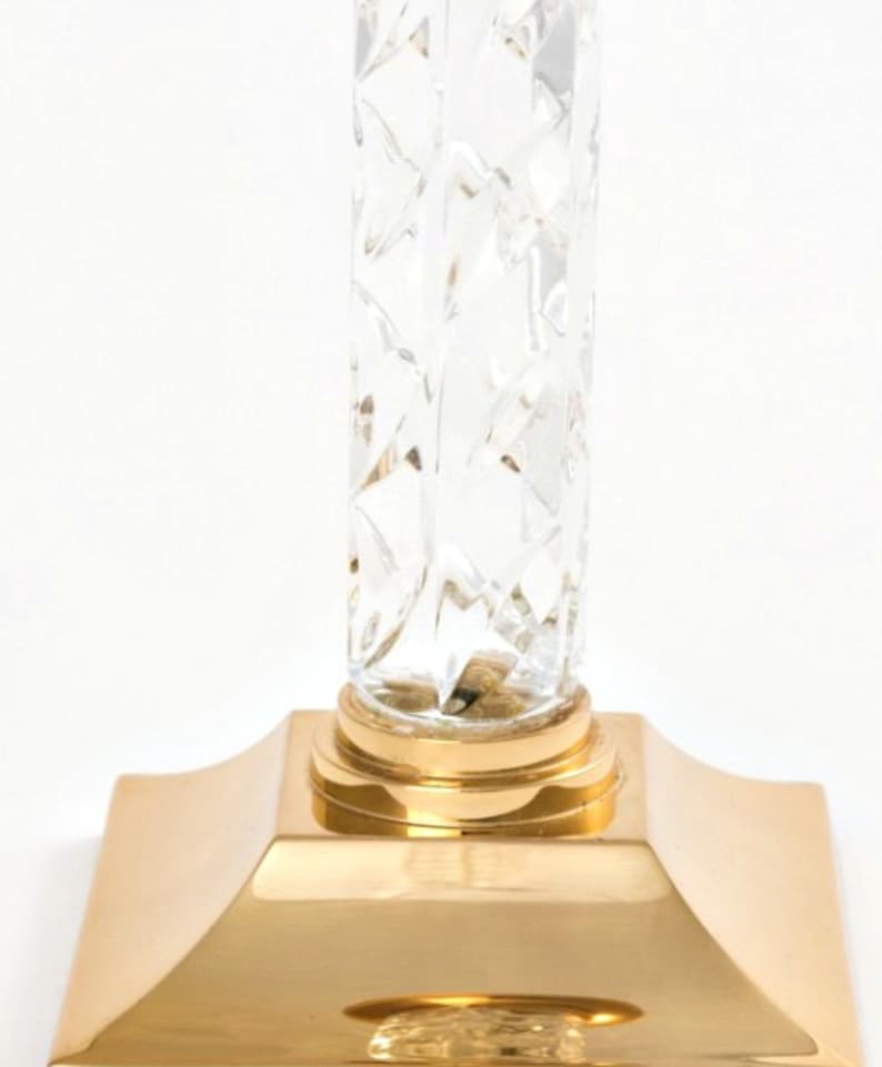 Vintage Waterford Crystal Candlesticks Candle Holders Pair Etsy