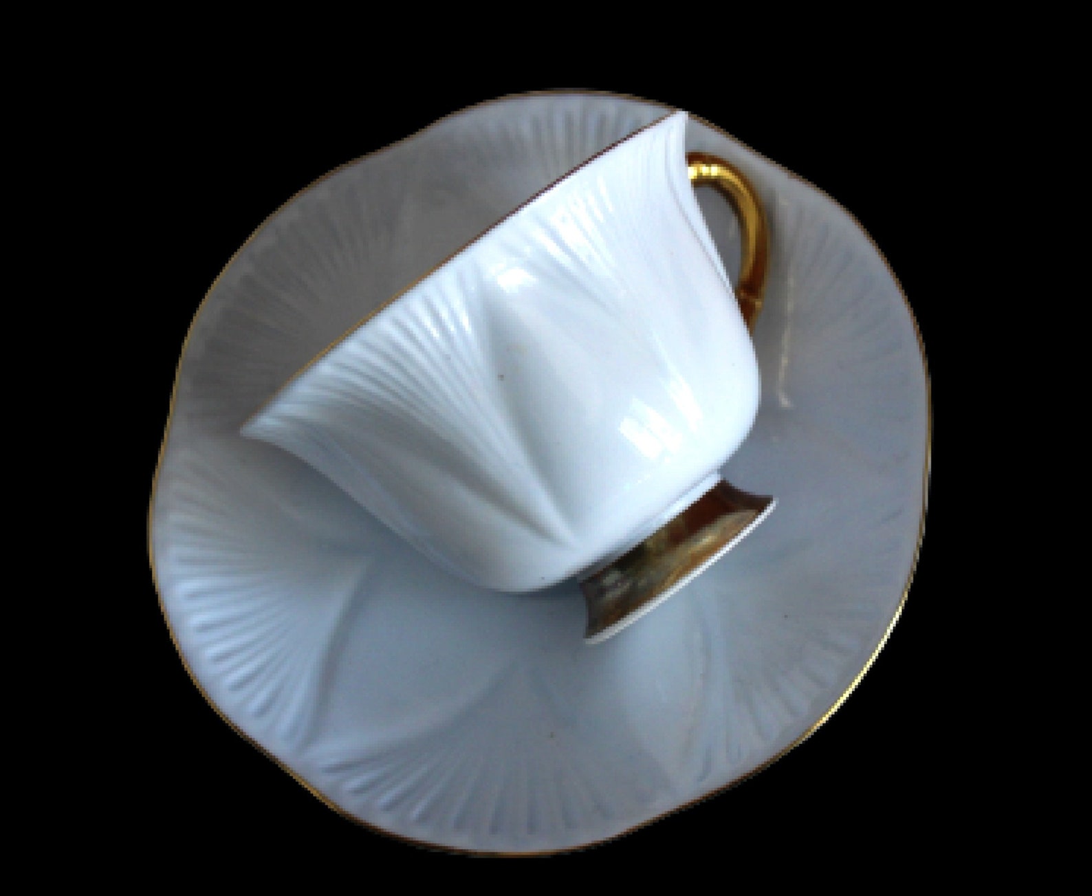 Vintage Shelley Dainty Teacup and Saucer UNUSED Etsy