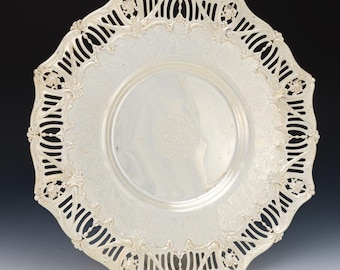 Antique Sterling Silver Tray Charger by Graff Washburn  Dunn