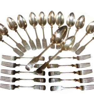 Sterling Silver Flatware  Joseph Lutz Austria / Germany 24 pieces RARE