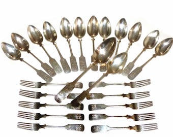 Sterling Silber Besteck Joseph Lutz Austria / Germany 24 Teile RAR