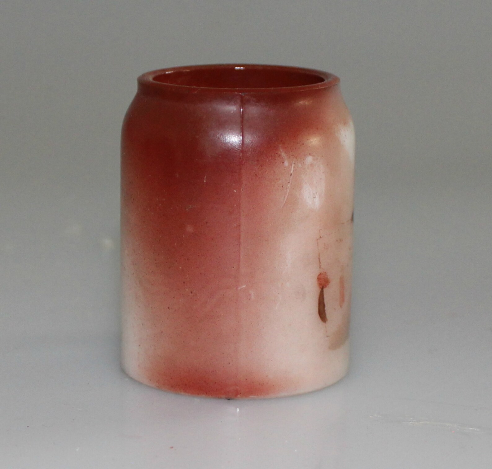 Rare Antique Handel Glass Match Holder Strike Hand Painted Etsy