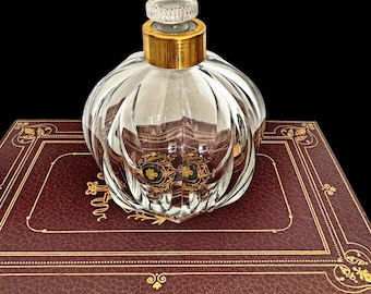 Art Deco Baccarat Perfume Cologne Bottle Signed Hand Cut