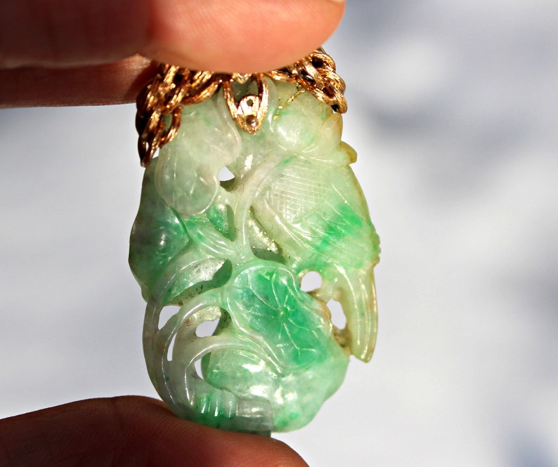 Antique Chinese Jadeite Jade Pendant Open Work Double Side - Etsy