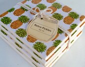 Sottobicchieri in ceramica - ananas retrò 038