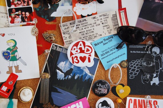 Original "Bad Boi" Illustration Design Print Pin Button // Red Ink, White Background // 2.25 in x 2.25 in // Circle Pin // Steel Pin-Back