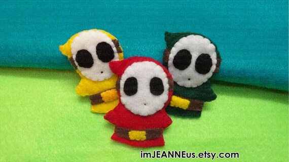 green shy guy plush