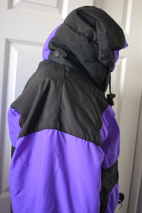 Vintage Edelweiss Purple Ski Suit Size L - image 4