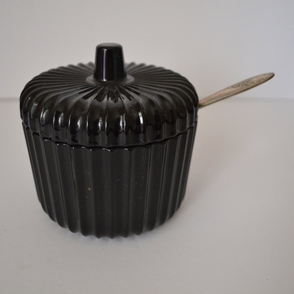 Glass Sugar Bowl Etsy