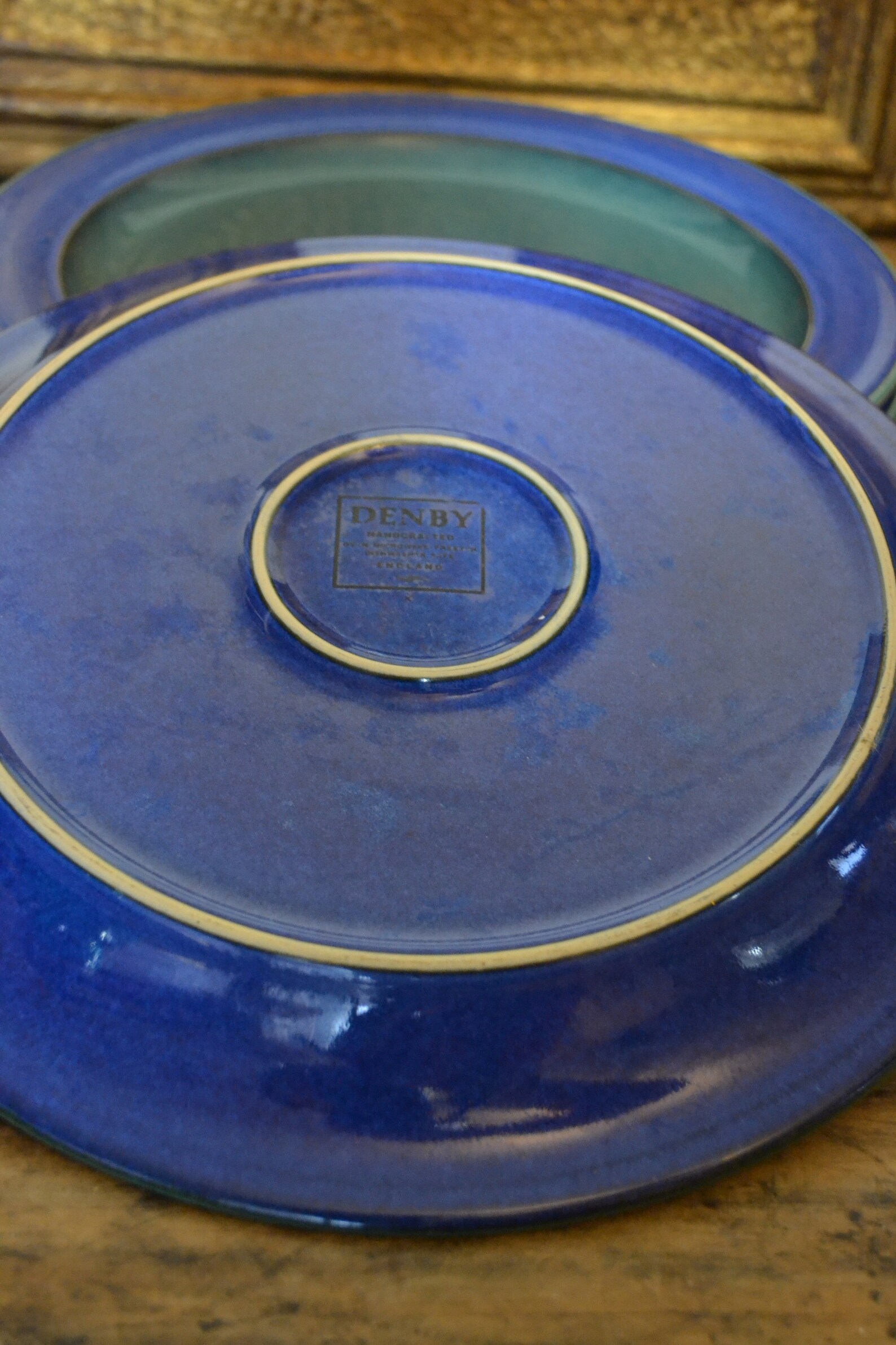 Denby Harlequin Dinner Plates Set of 4 Etsy