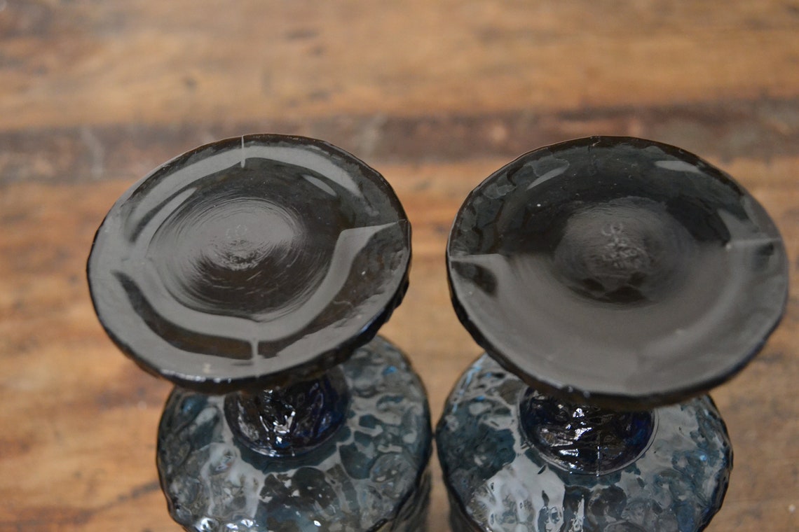 Small Lenox Impromptu Dark Blue Stemmed Glasses Set of 6 Etsy