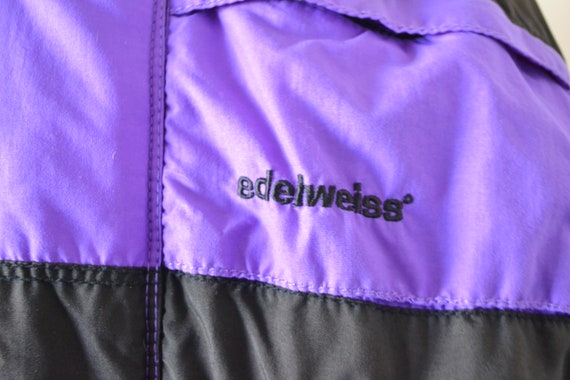 Vintage Edelweiss Purple Ski Suit Size L - image 3