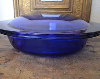 Anchor Hocking Cobalt Blue Ovations Casserole Dish With Lid