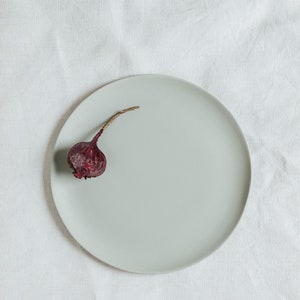 Plates porcelain gray small 19 cm per piece hell / light