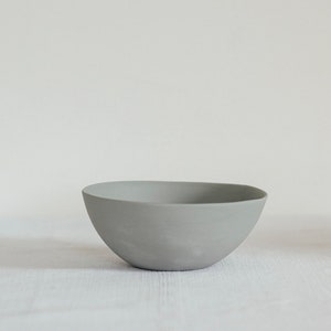 Bowl porcelain gray per piece