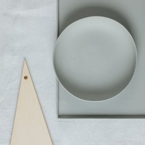 Plate porcelain gray deep per piece image 7