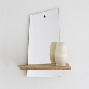 Shelf with mirror