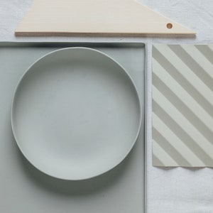 Plate porcelain gray deep per piece image 6