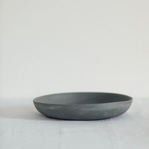 Plate porcelain gray deep per piece image 4